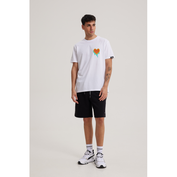 Unisex t-shirt BLUE HUNTER 0030104 LIQUID LOVE T-SHIRT λευκό Ανδρικά