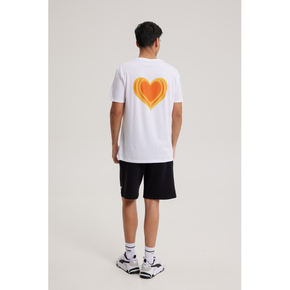 Unisex t-shirt BLUE HUNTER 0030104 LIQUID LOVE T-SHIRT λευκό Ανδρικά