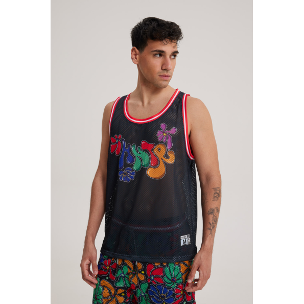 Ανδρική αμάνικη μπλούζα BLUE HUNTER 001020200 JERSEY TANK μαύρη