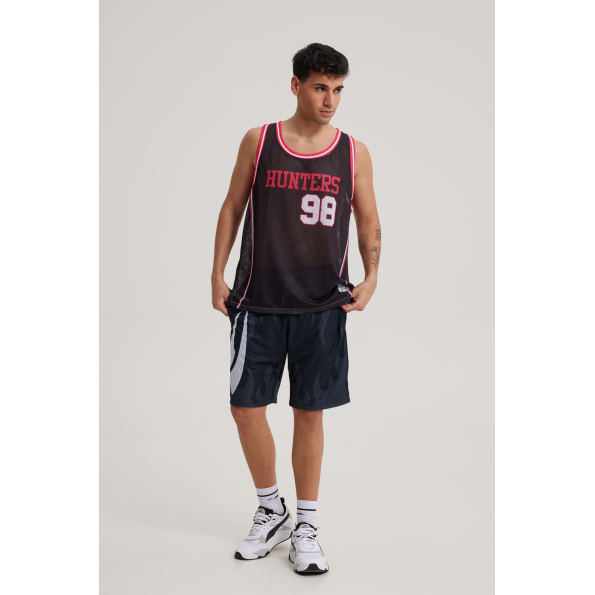 Ανδρική αμάνικη μπλούζα BLUE HUNTER 001020201 JERSEY TANK μαύρη