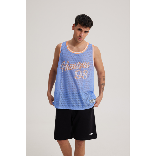 Ανδρική αμάνικη μπλούζα BLUE HUNTER 001020209 JERSEY TANK μπλε