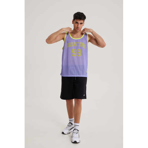 Ανδρική αμάνικη μπλούζα BLUE HUNTER 001020214 JERSEY TANK μοβ Ανδρικά