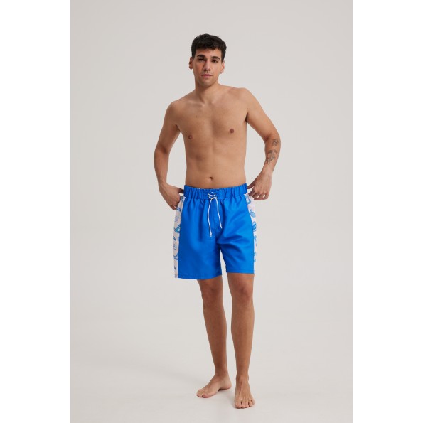 Ανδρικό μαγιό σορτς BLUE HUNTER 001250200 BANDANA TRUNK μπλε