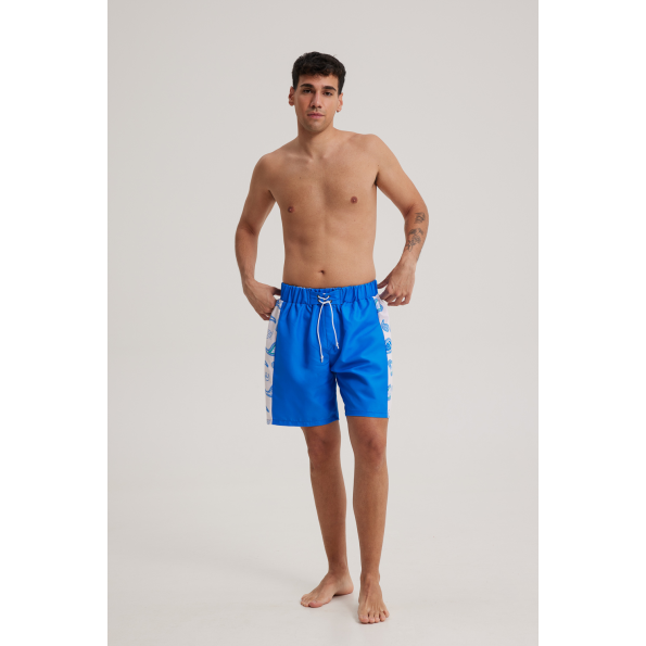 Ανδρικό μαγιό σορτς BLUE HUNTER 001250200 BANDANA TRUNK μπλε Ανδρικά