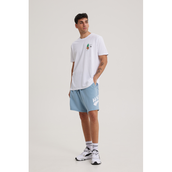 Unisex t-shirt BLUE HUNTER 003010102 LOOKING PINE T-SHIRT λευκό Ανδρικά