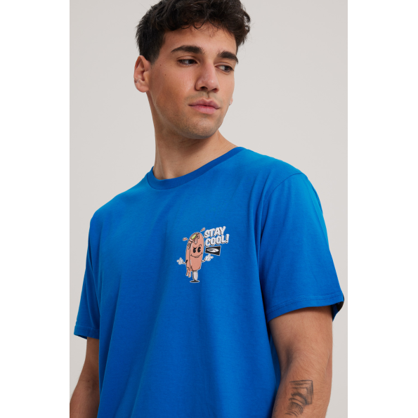Unisex t-shirt BLUE HUNTER 003010210 STAY COOL T-SHIRT μπλε Ανδρικά