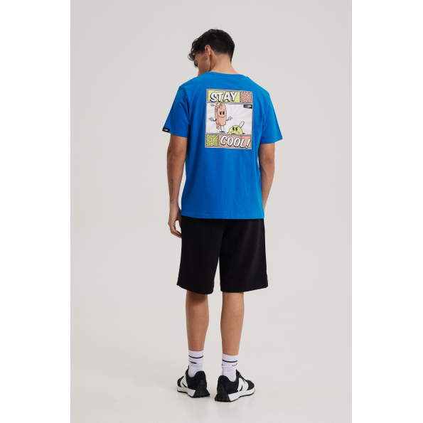 Unisex t-shirt BLUE HUNTER 003010210 STAY COOL T-SHIRT μπλε Ανδρικά