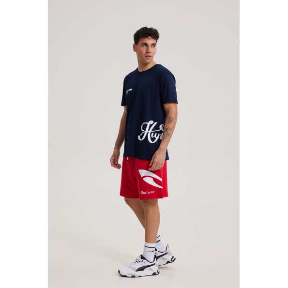 Unisex t-shirt BLUE HUNTER 003010508 HUNTERS CLUB T-SHIRT μπλε Ανδρικά