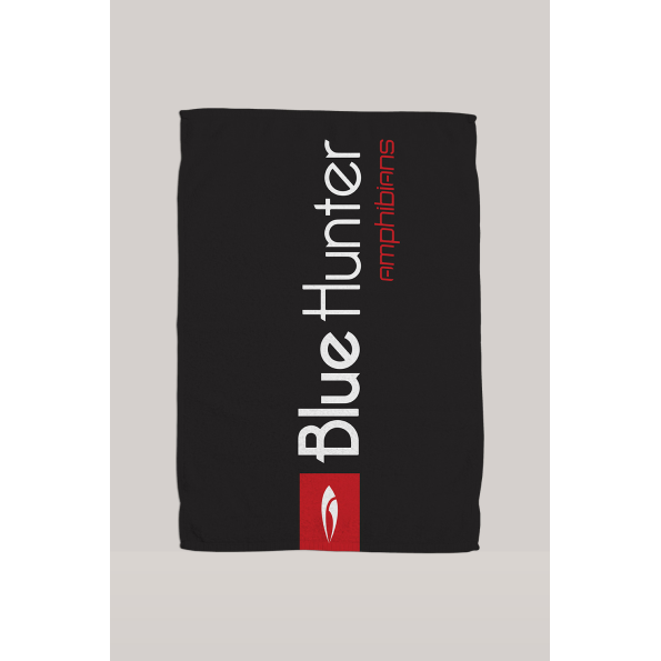 Πετσέτα παραλίας BLUE HUNTER 003450100 TOWEL D.FLOWERS μαύρη floral Ανδρικά