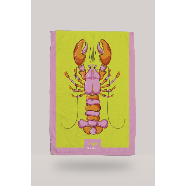 Πετσέτα παραλίας BLUE HUNTER 003450500 TOWEL LOBSTER ροζ Ανδρικά