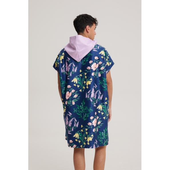 Unisex πόντσο παραλίας BLUE HUNTER 003430300 μπλε μοβ Ανδρικά