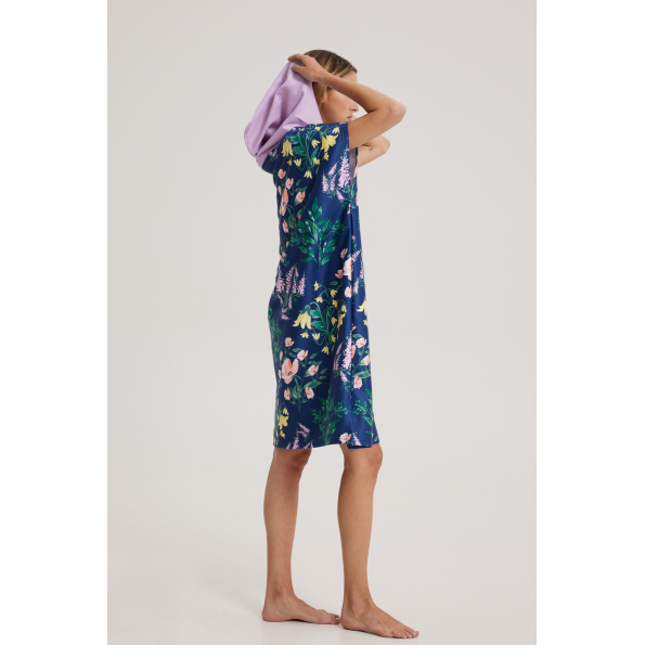 Unisex πόντσο παραλίας BLUE HUNTER 003430300 μπλε μοβ Ανδρικά
