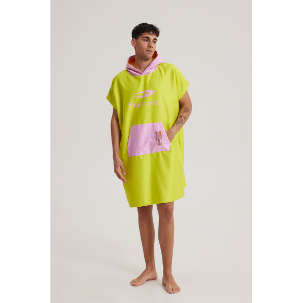 Unisex πόντσο παραλίας BLUE HUNTER 003430500 PONCHO LOBSTER πράσινο