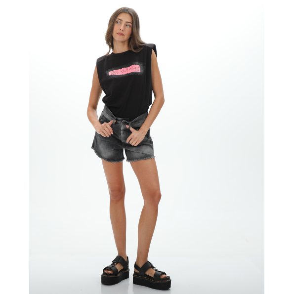 Γυναικείο jean σορτς STAFF JEANS 5-981.044.GRS.045 NEW DORA μαύρο Γυναικεία