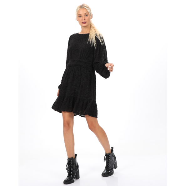 Γυναικείο mini φόρεμα ALE 8917958  μαύρο Γυναικεία