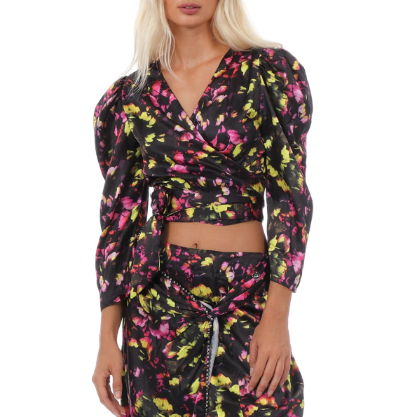 Γυναικείο cropped top ALE 8917167 πολύχρωμο