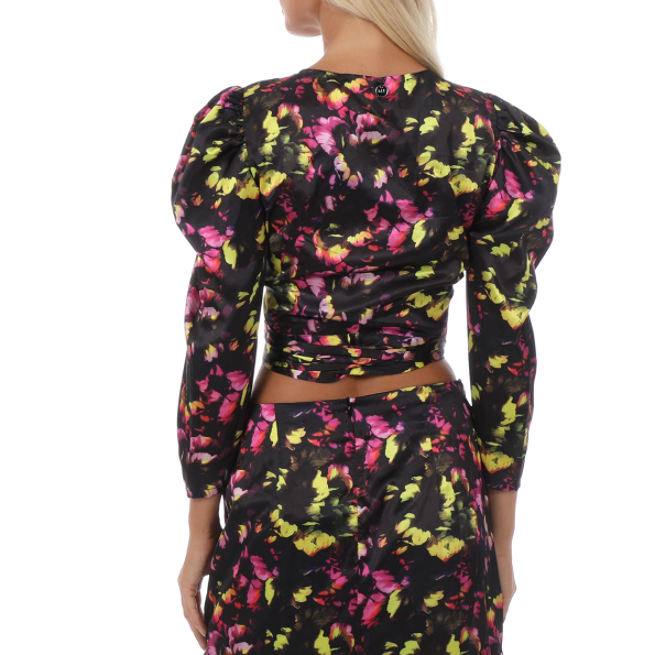 Γυναικείο cropped top ALE 8917167 πολύχρωμο Γυναικεία