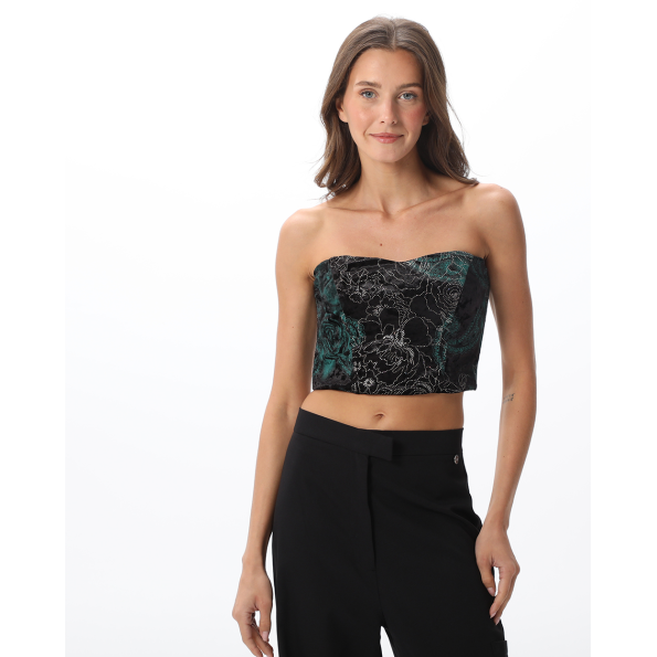 Γυναικείο strapless μπούστο ATTRATTIVO 92010408 μαύρο