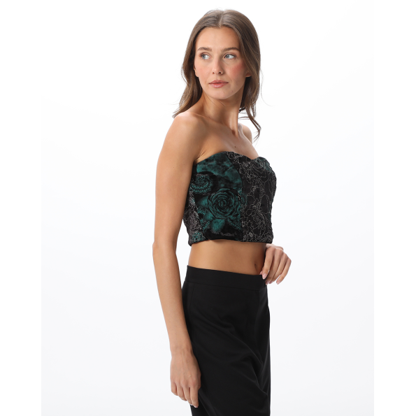 Γυναικείο strapless μπούστο ATTRATTIVO 92010408 μαύρο Γυναικεία