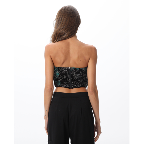 Γυναικείο strapless μπούστο ATTRATTIVO 92010408 μαύρο Γυναικεία