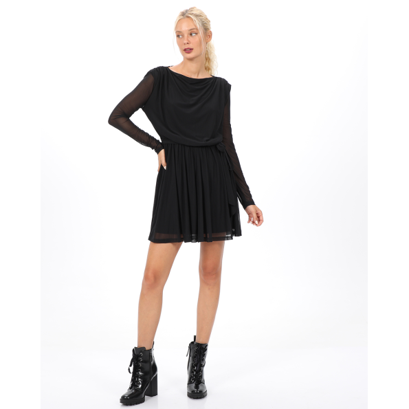 Γυναικείο mini φόρεμα ALE 8917449 μαύρο