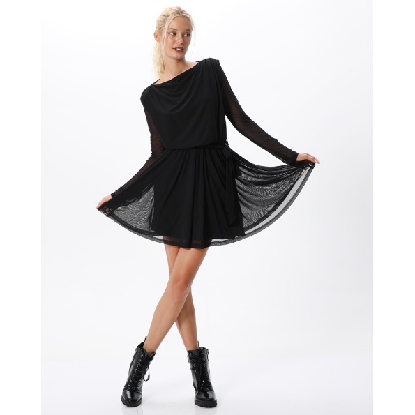 Γυναικείο mini φόρεμα ALE 8917449 μαύρο Γυναικεία
