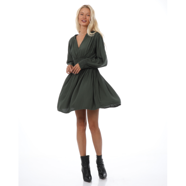 Γυναικείο mini φόρεμα ALE 8917481 χακί Γυναικεία