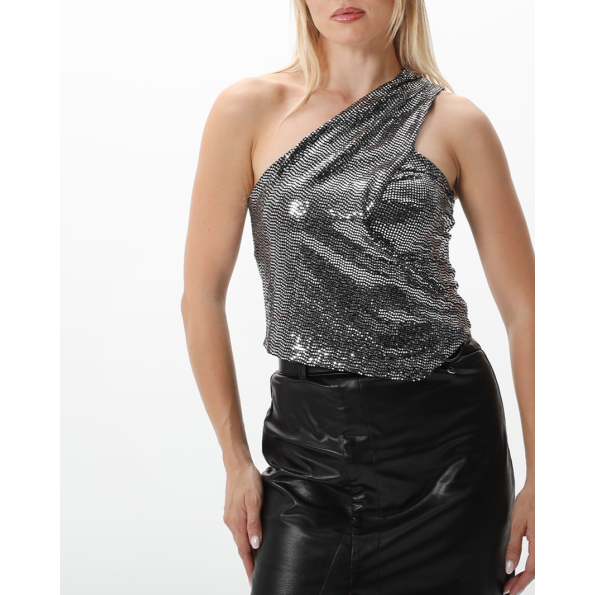 Γυναικεία μπλούζα ATTRATTIVO 92329639 ασημί