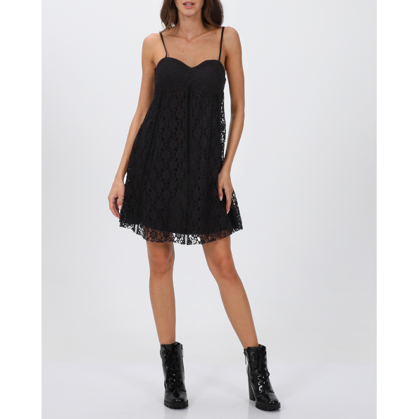 Γυναικείο mini φόρεμα ATTRATTIVO 9917927 μαύρο Γυναικεία