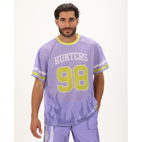 Ανδρικό t-shirt BLUE HUNTER 001030114 RAGBI T-SHIRT μοβ