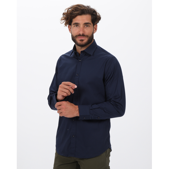Ανδρικό πουκάμισο MARTIN & CO 124-51-0401 ναυτικό μπλε Ανδρικά
