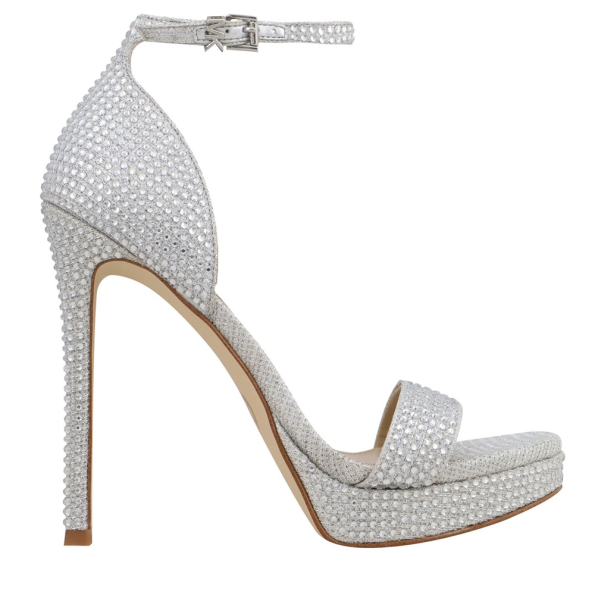 Γυναικεία πέδιλα MICHAEL KORS 40R3JOHS1D JORDYN ασημί