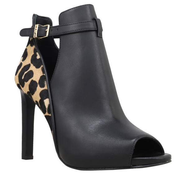 Γυναικεία peep toe μποτάκια MICHAEL KORS 40F3LAHS1L LAWSON μαύρα Γυναικεία