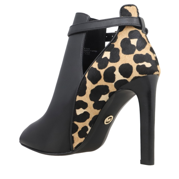 Γυναικεία peep toe μποτάκια MICHAEL KORS 40F3LAHS1L LAWSON μαύρα Γυναικεία