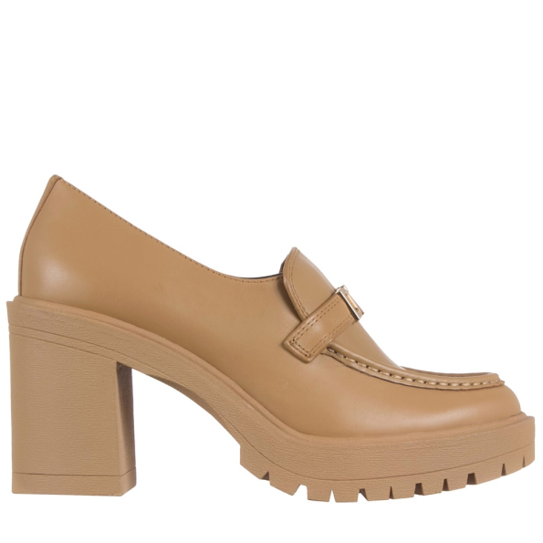 Γυναικεία ψηλά loafers DKNY K3375421 ZONA καφέ