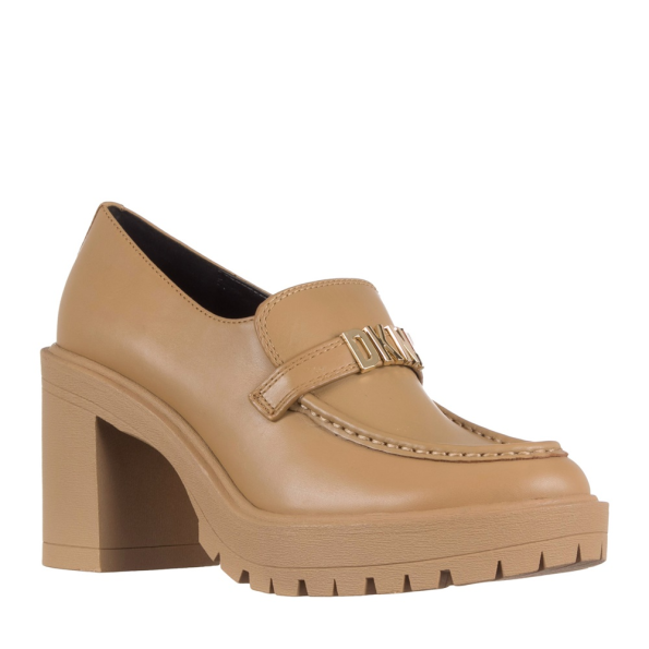 Γυναικεία ψηλά loafers DKNY K3375421 ZONA καφέ Γυναικεία