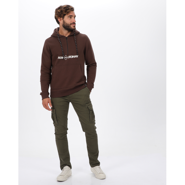 Ανδρική φούτερ μπλούζα VAN HIPSTER 72204 καφέ Ανδρικά