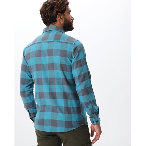 Ανδρικό πουκάμισο VAN HIPSTER 72143 γαλάζιο γκρι καρό Ανδρικά