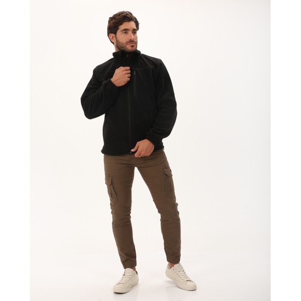 Ανδρική fleece ζακέτα VAN HIPSTER 72151 μαύρη Ανδρικά