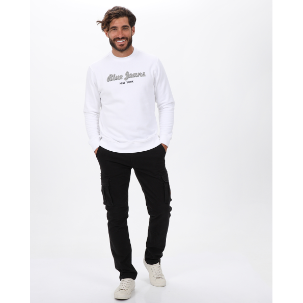 Ανδρική φούτερ μπλούζα VAN HIPSTER 72200 λευκή Ανδρικά