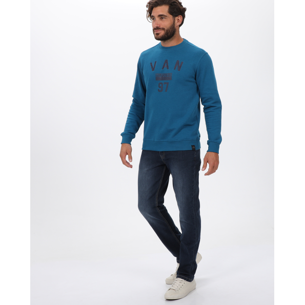 Ανδρική φούτερ μπλούζα VAN HIPSTER 72201 μπλε Ανδρικά