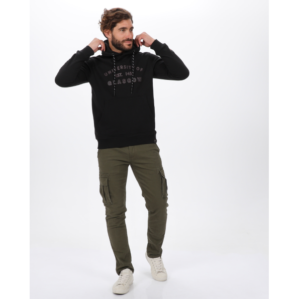 Ανδρική φούτερ μπλούζα VAN HIPSTER 72202 μαύρη Ανδρικά