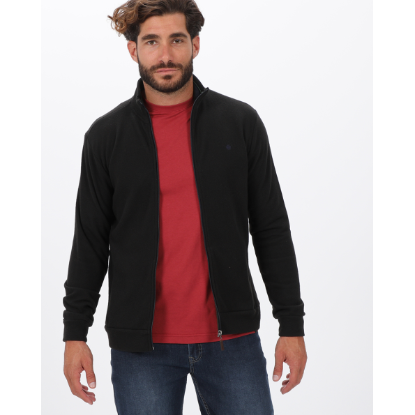 Ανδρική ζακέτα φούτερ DORS 1135007.C03 μαύρη