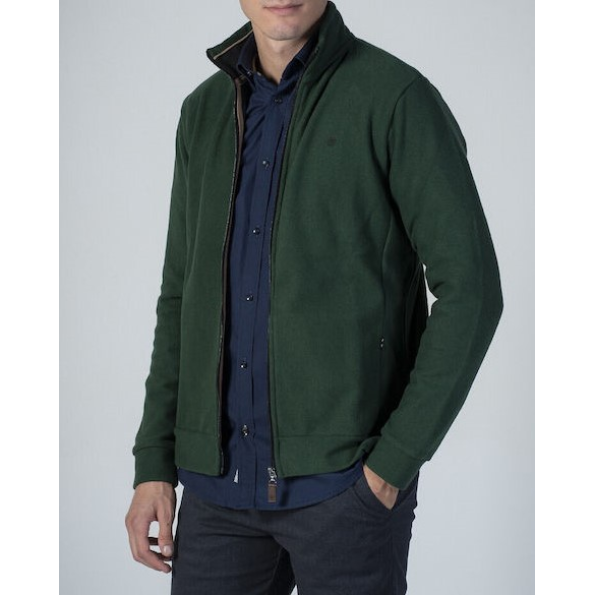 Aνδρική φούτερ ζακέτα DORS 1135007.C04 πράσινη