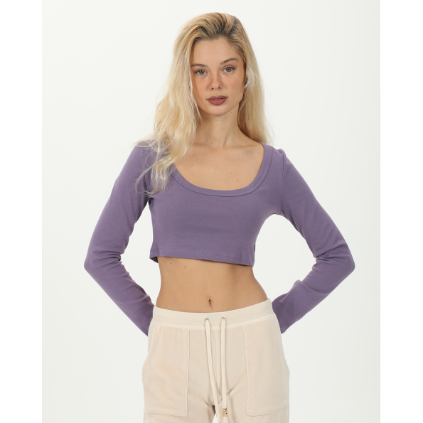 Γυναικείο cropped top SUGARFREE 23832080 μοβ