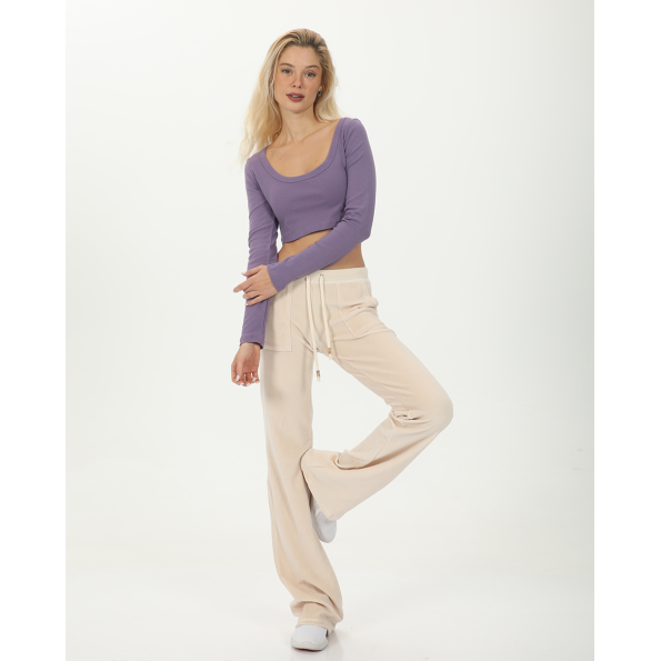 Γυναικείο cropped top SUGARFREE 23832080 μοβ