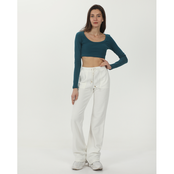 Γυναικείο cropped top SUGARFREE 23832080 πετρόλ