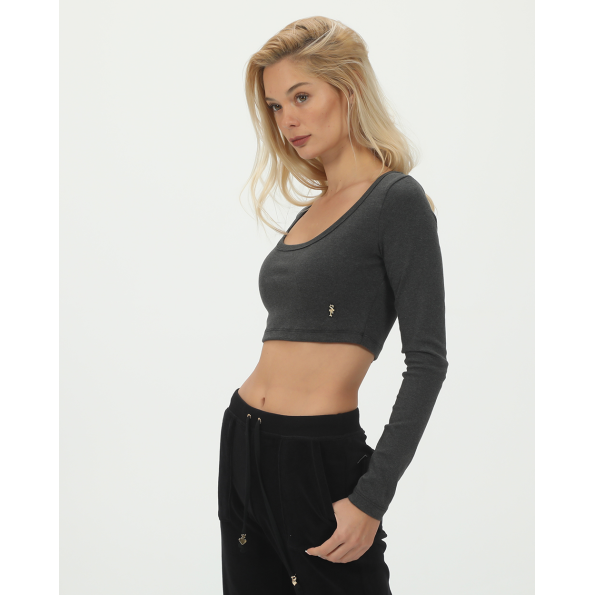 Γυναικείο cropped top SUGARFREE 23832080 γκρι