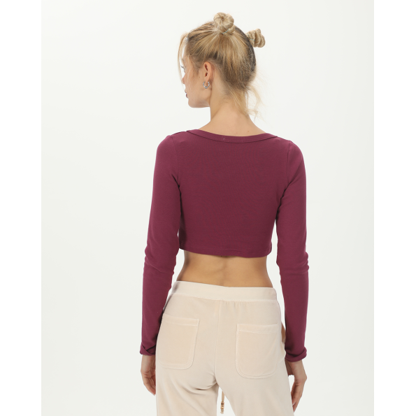 Γυναικείο cropped top SUGARFREE 23832080 μπορντο