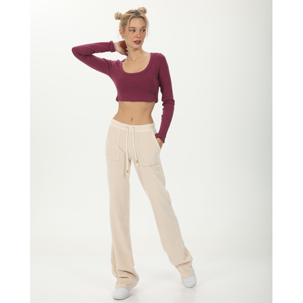 Γυναικείο cropped top SUGARFREE 23832080 μπορντο